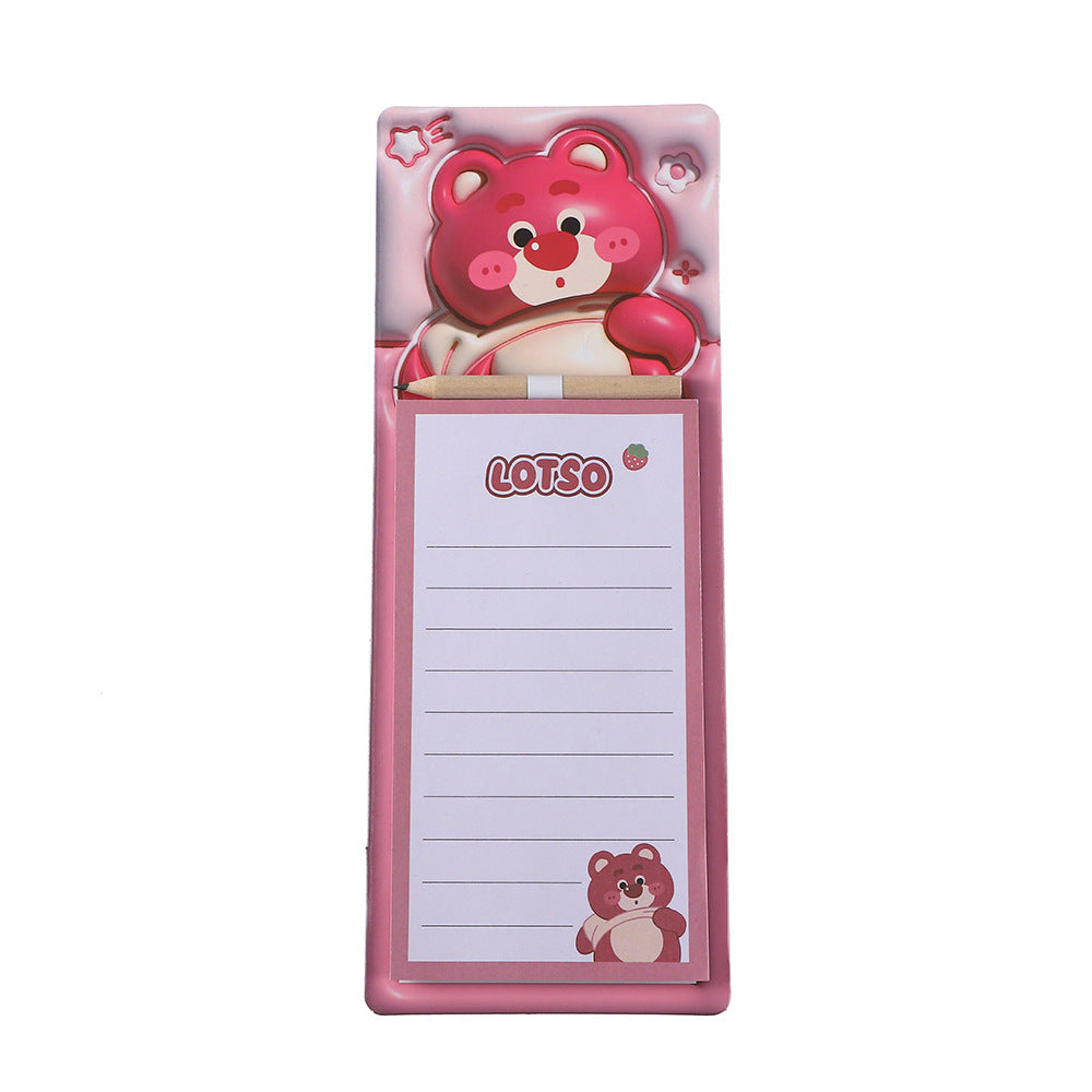 Wholesale 5pcs/pack Cartoon Cute Tearable Sticky Note Pad with Pen for Quick Notes